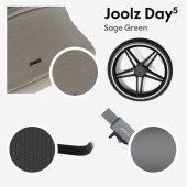 Коляска универсальная 2 в 1 Joolz Day5 Sage green