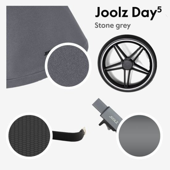 Коляска универсальная 2 в 1 Joolz Day5 Stone grey Коляска универсальная 2 в 1 Joolz Day5 Stone grey