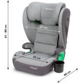 Автокрісло Kidwell Weston I-Size ISOFIX light grey Автокрісло Kidwell Weston I-Size ISOFIX light grey