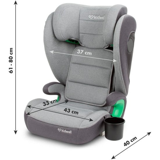 Автокрісло Kidwell Weston I-Size ISOFIX light grey Автокрісло Kidwell Weston I-Size ISOFIX light grey