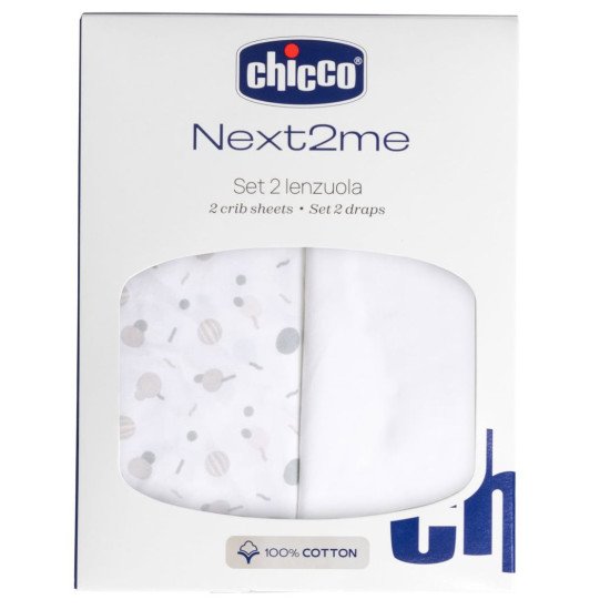 Комплект постільної білизни Chicco Next2Me Cotton, 50х83 см Комплект постільної білизни Chicco Next2Me Cotton, 50х83 см