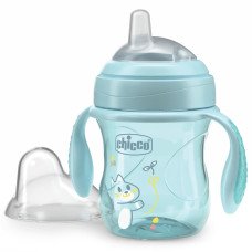 Поильник с мягким носиком Chicco "Transition Cup", 200 мл, 4м+
