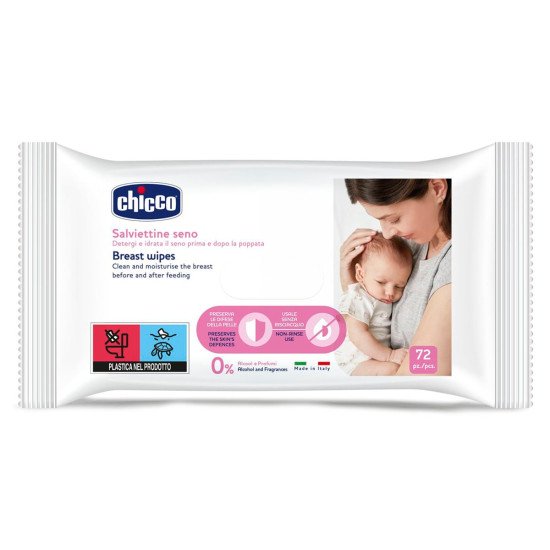 Серветки для грудей очищуючі Chicco, 72 шт. Серветки для грудей очищуючі Chicco, 72 шт.