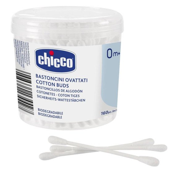 Ватні палички Chicco, 160 шт. Ватні палички Chicco, 160 шт.