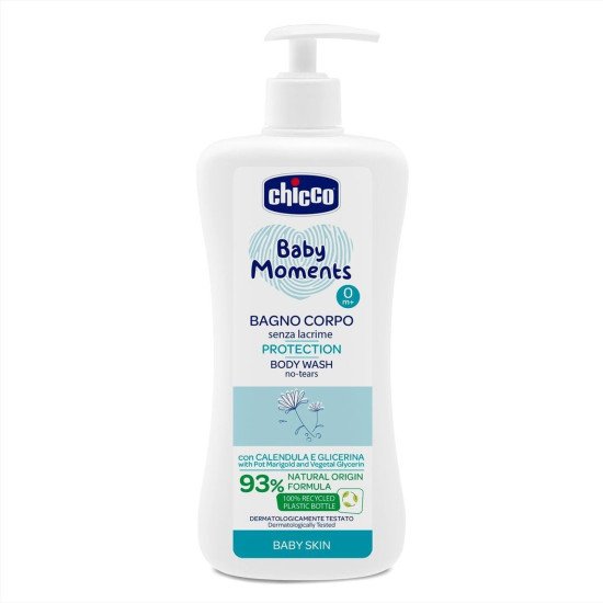 Гель для купання з екстрактом календули Chicco Baby Moments "Без сліз", 500 мл Гель для купання з екстрактом календули Chicco Baby Moments "Без сліз", 500 мл