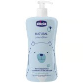 Гель-шампунь для тела и волос с алоэ и ромашкой Chicco Natural Sensation "Без слез", 500 мл