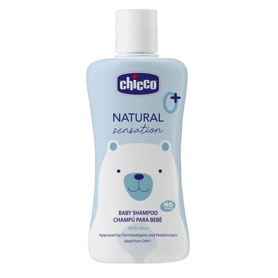Шампунь с алоэ и маслом сладкого миндаля Chicco Natural Sensation "Без слез", 200 мл Шампунь с алоэ и маслом сладкого миндаля Chicco Natural Sensation "Без слез", 200 мл