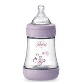 Бутылочка пластик Chicco PERFECT 5 Butterfly, 150 мл, соска силикон, 0 м+ Бутылочка пластик Chicco PERFECT 5 Butterfly, 150 мл, соска силикон, 0 м+