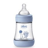 Пляшечка пластик Chicco PERFECT 5 Kitten, 150 мл, соска силікон, 0 м+