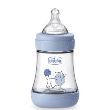 Бутылочка пластик Chicco PERFECT 5 Kitten, 150 мл, соска силикон, 0 м+