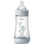 Бутылочка пластик Chicco PERFECT 5 Giraffe, 240 мл, соска силикон, 2 м+ Бутылочка пластик Chicco PERFECT 5 Giraffe, 240 мл, соска силикон, 2 м+