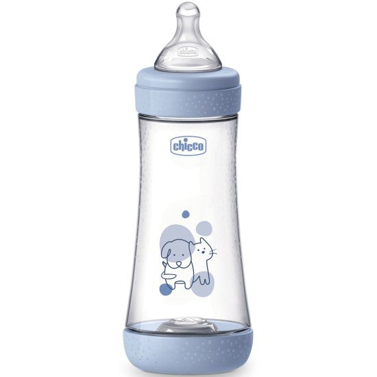 Бутылочка пластик Chicco PERFECT 5 Friends, 300 мл, соска силикон, 4 м+ Бутылочка пластик Chicco PERFECT 5 Friends, 300 мл, соска силикон, 4 м+