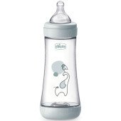 Бутылочка пластик Chicco PERFECT 5 Elephant, 300 мл, соска силикон, 4 м+ Бутылочка пластик Chicco PERFECT 5 Elephant, 300 мл, соска силикон, 4 м+