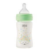 Пляшечка скло Chicco PERFECT Easy, 150 мл, соска силікон, 0 м+ Пляшечка скло Chicco PERFECT Easy, 150 мл, соска силікон, 0 м+