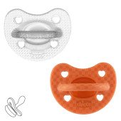 Пустышка Chicco PhysioForma Luxe, силикон, 16-36 мес., 2 шт.