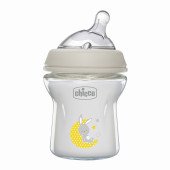 Пляшечка скло Chicco Natural Feeling NEW, 150 мл, 0м+ Пляшечка скло Chicco Natural Feeling NEW, 150 мл, 0м+