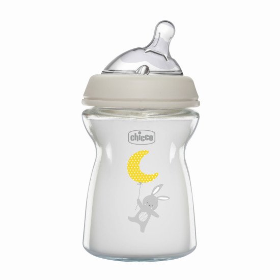 Бутылочка стекло Chicco Natural Feeling NEW, 250 мл, 0м+ Бутылочка стекло Chicco Natural Feeling NEW, 250 мл, 0м+