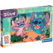 Пазл Clementoni "Disney Stitch", серія "MAXI", 60 елементів Пазл Clementoni "Disney Stitch", серія "MAXI", 60 елементів