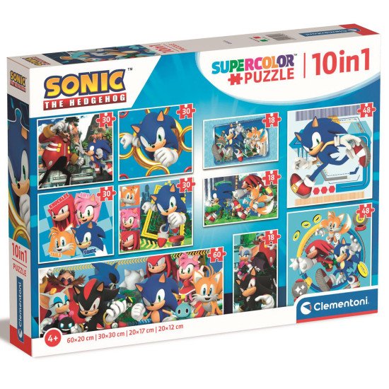 Пазл 10 в 1 Clementoni "Sonic" Пазл 10 в 1 Clementoni "Sonic"