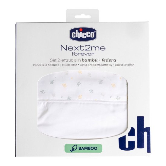 Комплект постільної білизни Chicco Next2Me Forever Bamboo, 58х110 см Комплект постільної білизни Chicco Next2Me Forever Bamboo, 58х110 см