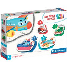 Пазл 4 в 1 Clementoni "Means of Transport", серия "My First Puzzles"