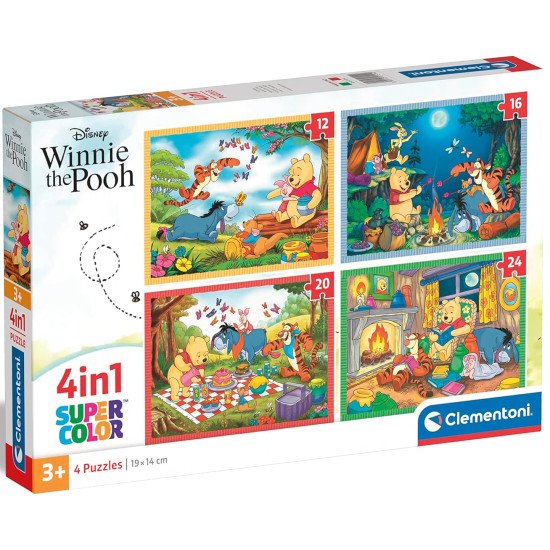 Пазл 4 в 1 Clementoni "Winnie the Pooh"