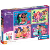 Пазл 4 в 1 Clementoni "Princess", 12,16,20 и 24 элемента