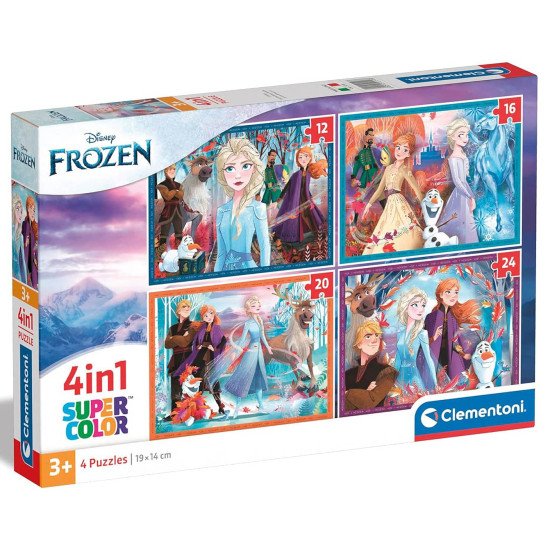 Пазл 4 в 1 Clementoni "Frozen", 12,16,20 та 24 елементи