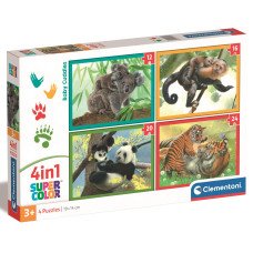 Пазл 4 в 1 Clementoni "Baby Cuddles", 12,16,20 и 24 элемента Пазл 4 в 1 Clementoni "Baby Cuddles", 12,16,20 и 24 элемента
