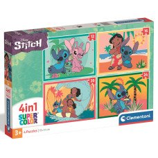 Пазл 4 в 1 Clementoni "Stitch", 12,16,20 та 24 елементи Пазл 4 в 1 Clementoni "Stitch", 12,16,20 та 24 елементи