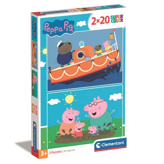 Пазл Clementoni "Peppa Pig. Boat trip", 2 шт. по 20 элементов