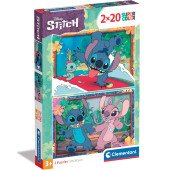 Пазл Clementoni "Disney Stitch", 2 по 20 елементів Пазл Clementoni "Disney Stitch", 2 по 20 елементів