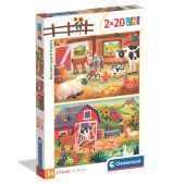 Пазл Clementoni "The Farmyard Family", 2 шт. по 20 елементів