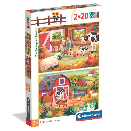 Пазл Clementoni "The Farmyard Family", 2 шт. по 20 елементів