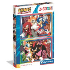 Пазл Clementoni "Sonic", 2 шт. по 60 элементов Пазл Clementoni "Sonic", 2 шт. по 60 элементов