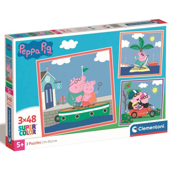Пазл Clementoni "Peppa Pig", 3 шт. по 48 элементов Пазл Clementoni "Peppa Pig", 3 шт. по 48 элементов