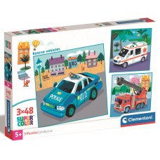 Пазл Clementoni "Rescue Vehicles", 3 шт. по 48 элементов Пазл Clementoni "Rescue Vehicles", 3 шт. по 48 элементов