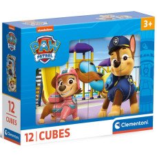 Кубики-пазл Clementoni "Paw Patrol", 12 елементів