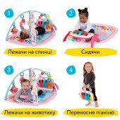 Розвиваючий килимок 4 в 1 Baby Einstein Kickin' Tunes. Jellyfish Jamboree