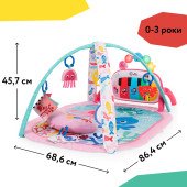 Розвиваючий килимок 4 в 1 Baby Einstein Kickin' Tunes. Jellyfish Jamboree
