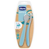 Ложка силиконовая Chicco, 6м+, 2 шт. Ложка силиконовая Chicco, 6м+, 2 шт.