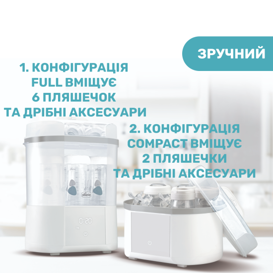 Стерилизатор Chicco электрический цифровой с функцией сушки Стерилизатор Chicco электрический цифровой с функцией сушки