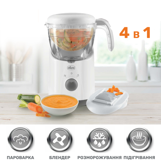 Пароварка-блендер 4  в 1 Chicco "Easy meal"