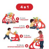 Ігровий розвиваючий центр 4 в 1 Chicco "Grow And Walk" Ігровий розвиваючий центр 4 в 1 Chicco "Grow And Walk"