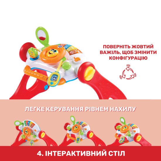 Ігровий розвиваючий центр 4 в 1 Chicco "Grow And Walk" Ігровий розвиваючий центр 4 в 1 Chicco "Grow And Walk"