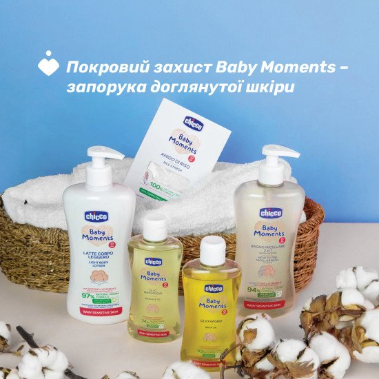 Масло для ванны для чувствительной кожи Chicco Baby Moments, 200 мл Масло для ванны для чувствительной кожи Chicco Baby Moments, 200 мл