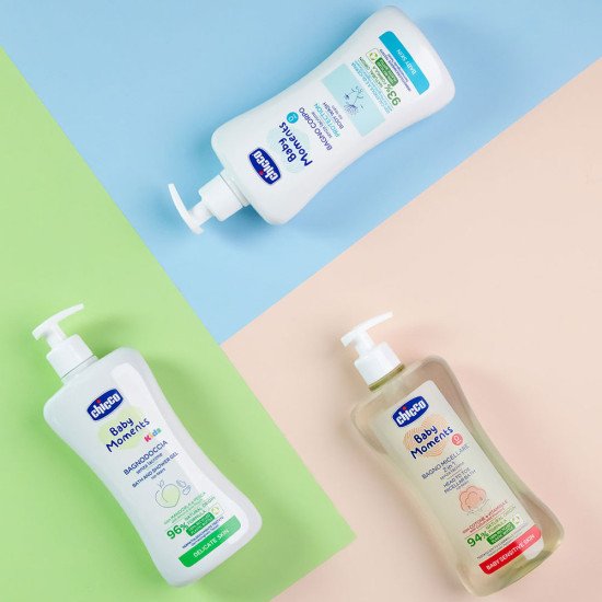 Шампунь-гель мицеллярный для чувствительной кожи Chicco Baby Moments "Без слез", 500 мл