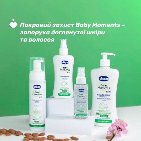 Спрей для легкого розчісування волосся Chicco Baby Moments Kids, 200 мл Спрей для легкого розчісування волосся Chicco Baby Moments Kids, 200 мл