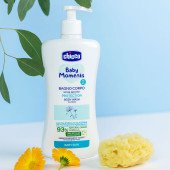 Гель для купання з екстрактом календули Chicco Baby Moments "Без сліз", 750 мл Гель для купання з екстрактом календули Chicco Baby Moments "Без сліз", 750 мл