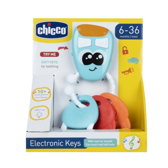 Брязкальце музичне Chicco "Електронні ключі" Брязкальце музичне Chicco "Електронні ключі"